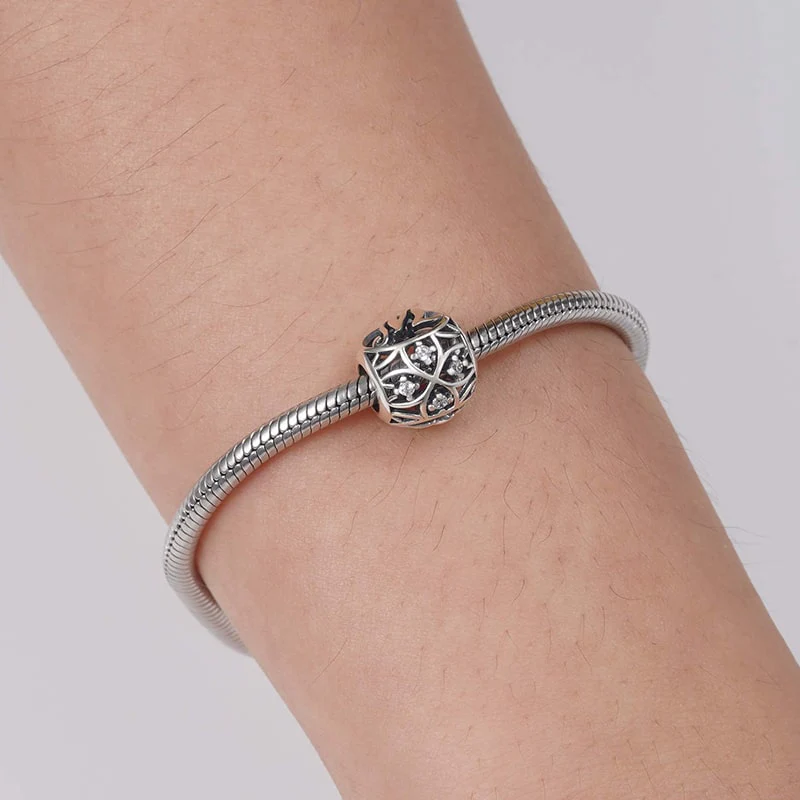 Letter M Charm Bead Sterling Silver - Image 3