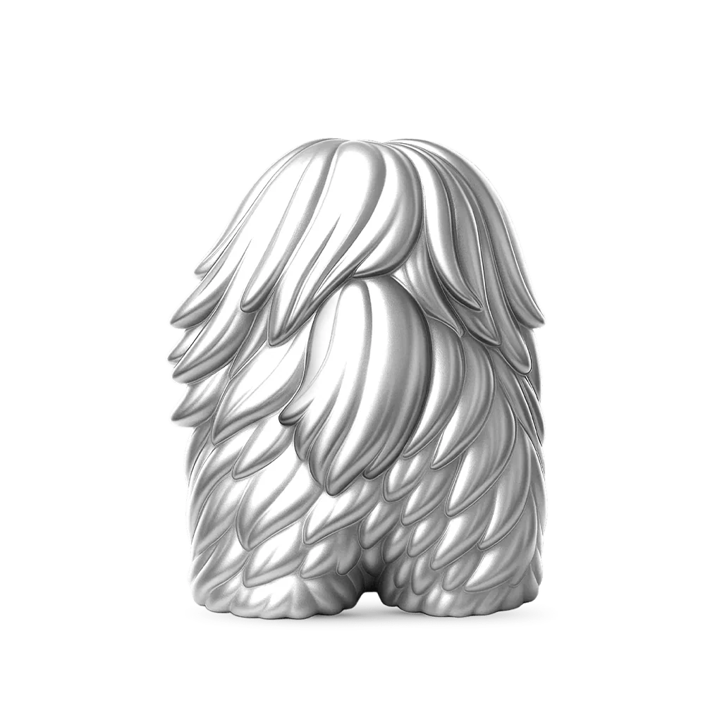 Gnoce Naughty Lhasa Apso Dog Charm Platinum-plated Silver Blend - Image 5