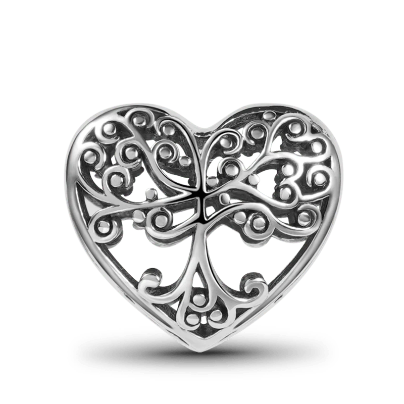 Life Tree Charm Bead Sterling Silver