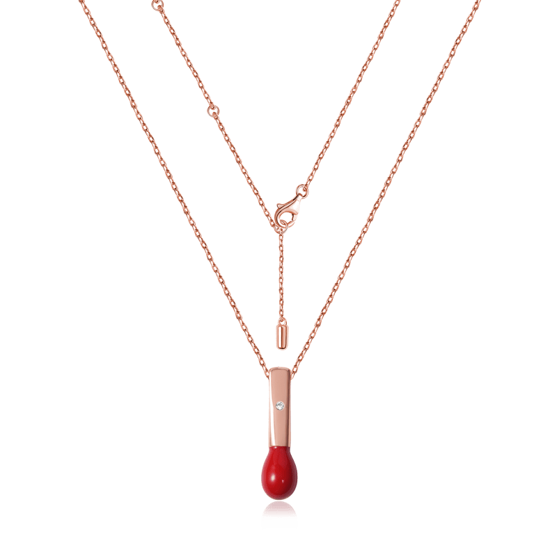 Gnoce Light of Hope Necklace Platinum-plated Silver Blend - Image 2
