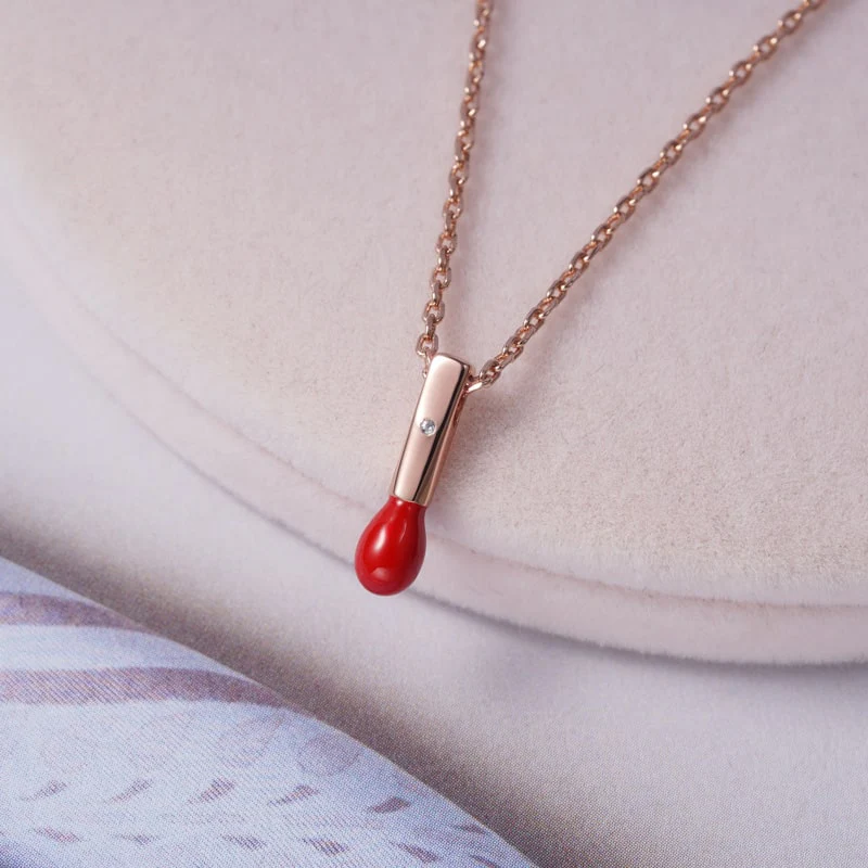 Gnoce Light of Hope Necklace Platinum-plated Silver Blend - Image 3