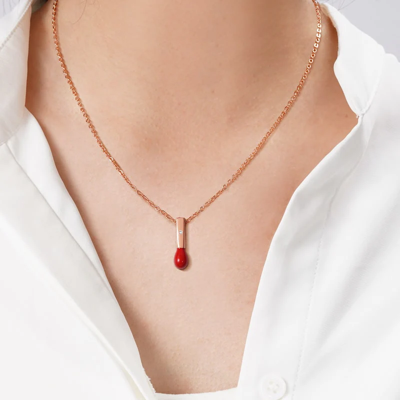Gnoce Light of Hope Necklace Platinum-plated Silver Blend - Image 4
