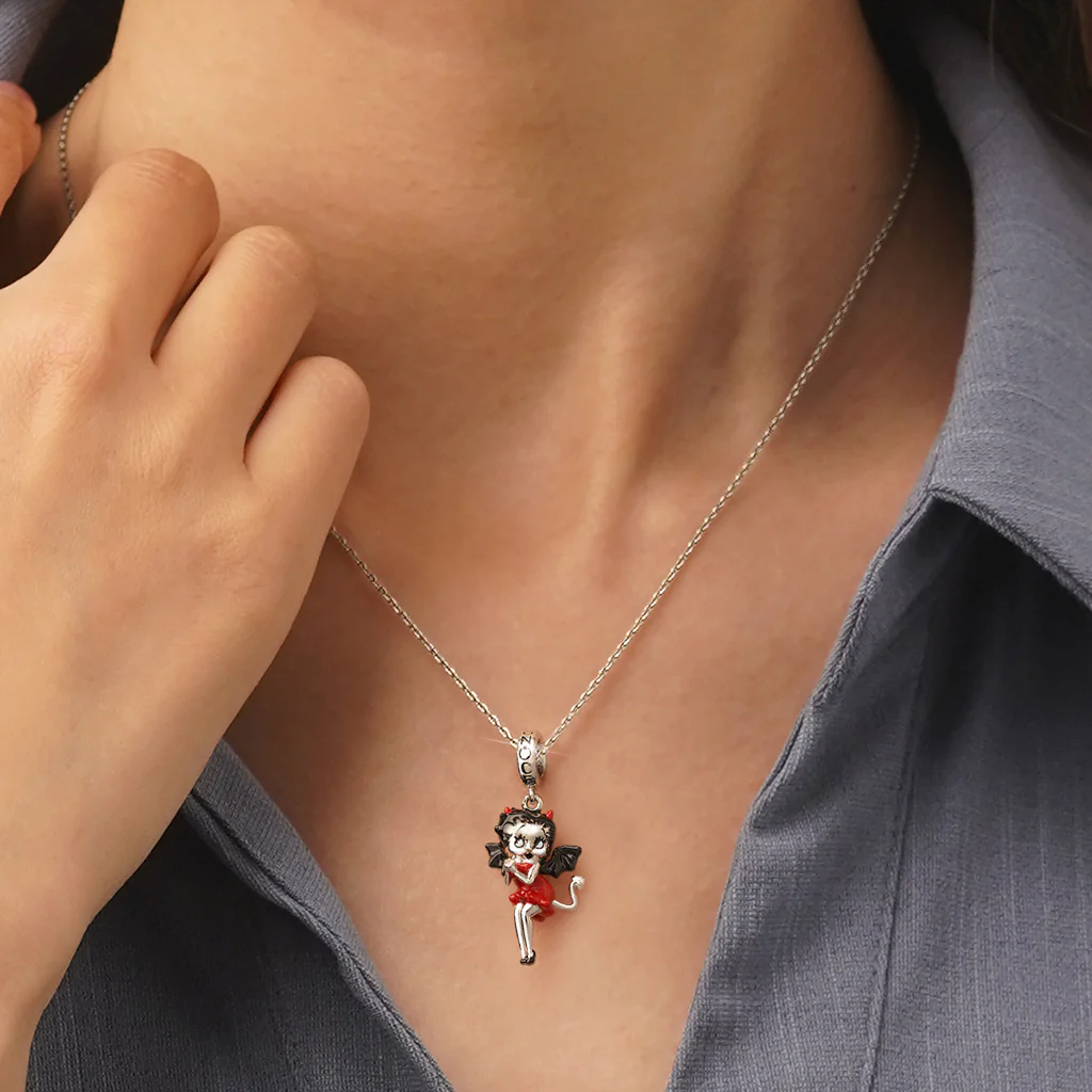 Gnoce Halloween Little Devil Betty Boop Pendant Dangle Charm - Image 5