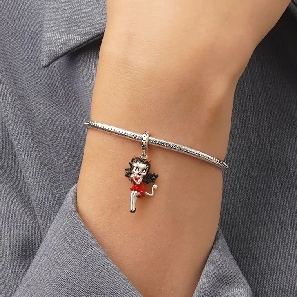 Gnoce Halloween Little Devil Betty Boop Pendant Dangle Charm - Image 6
