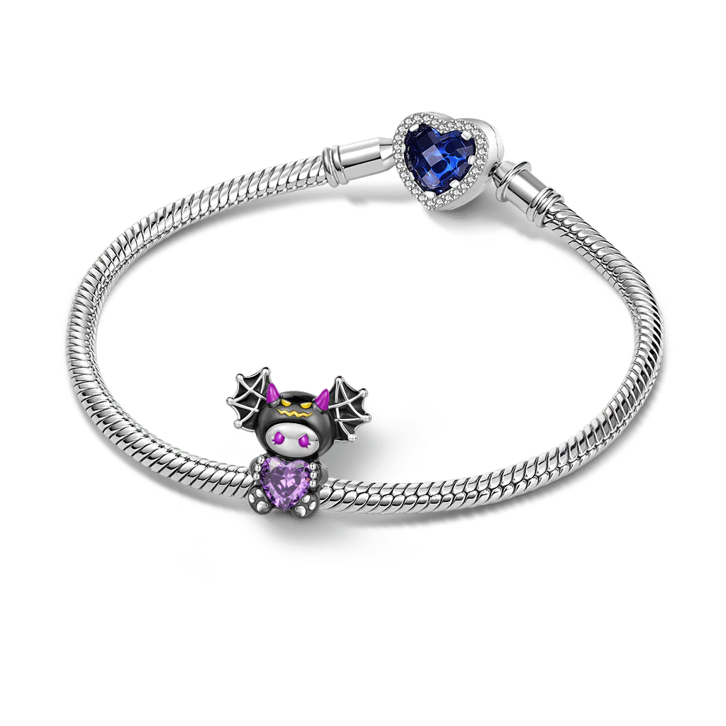 Gnoce Little Devil Embrace Love Charm Platinum-plated Silver Blend - Image 3