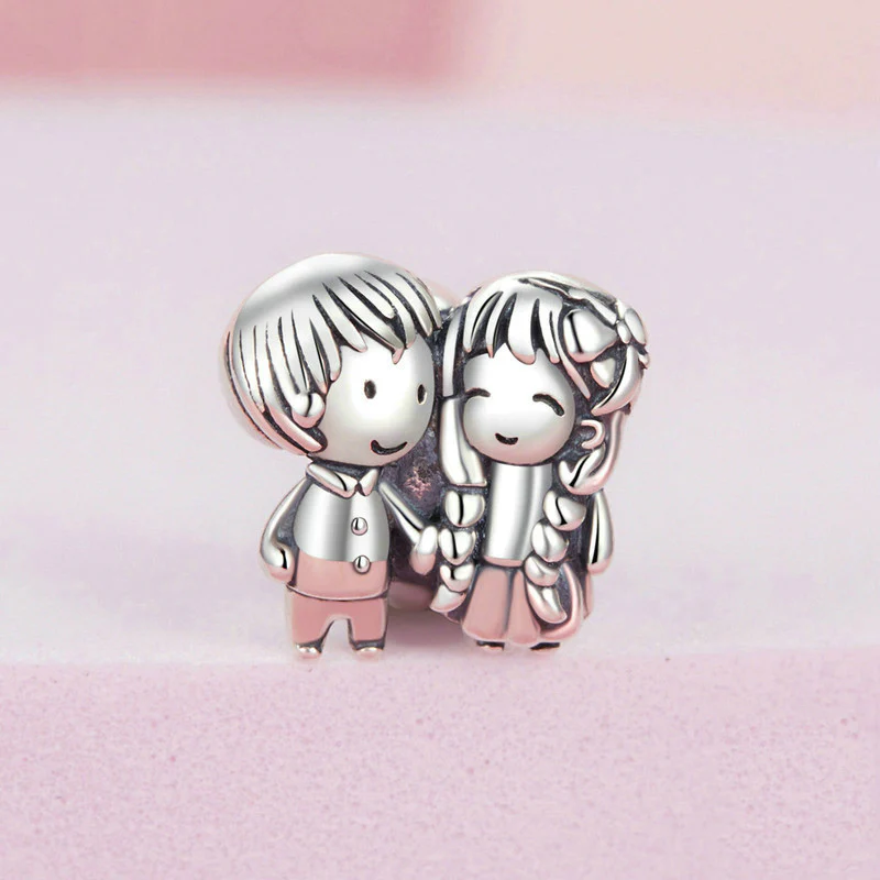 Gnoce Little Girl & Boy Stopper Charm - Image 2