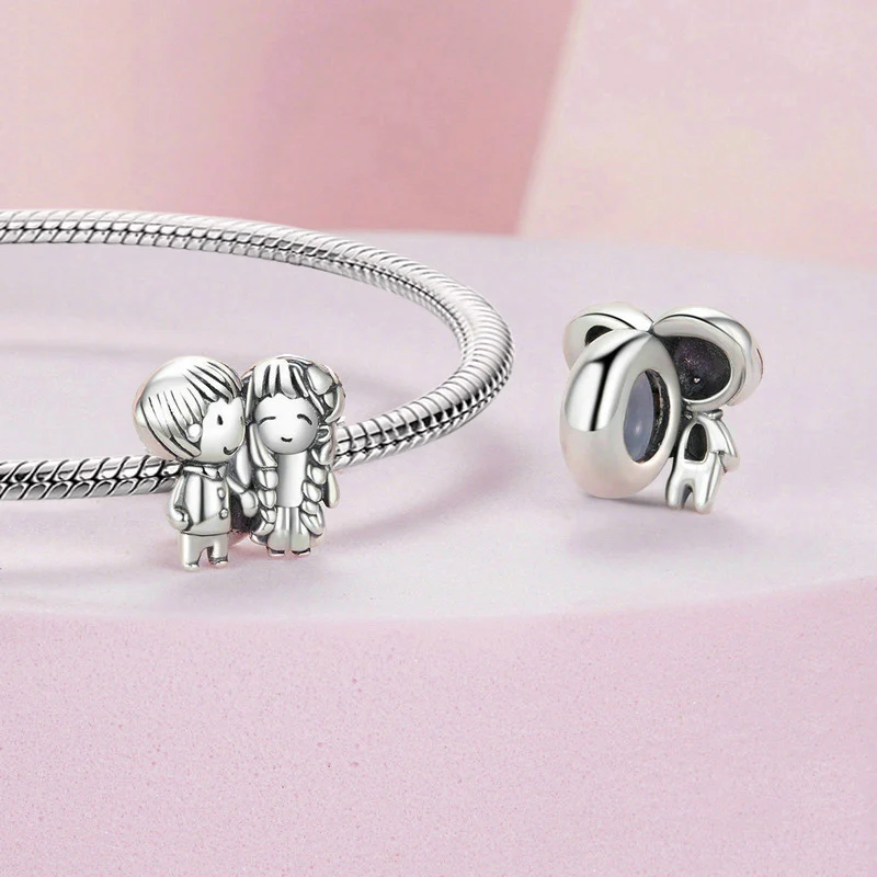 Gnoce Little Girl & Boy Stopper Charm - Image 3