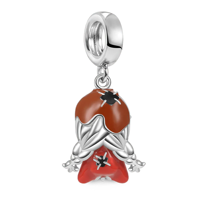 Gnoce A Little Match Girl Charm Platinum-plated Silver Blend - Image 2
