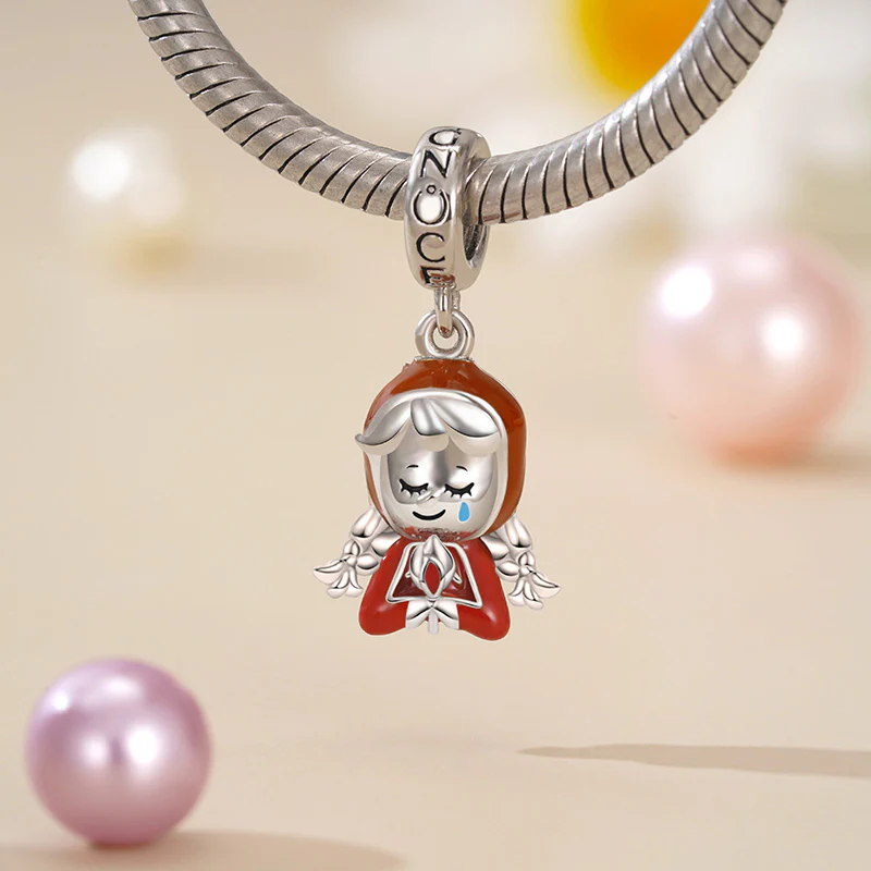 Gnoce A Little Match Girl Charm Platinum-plated Silver Blend - Image 3