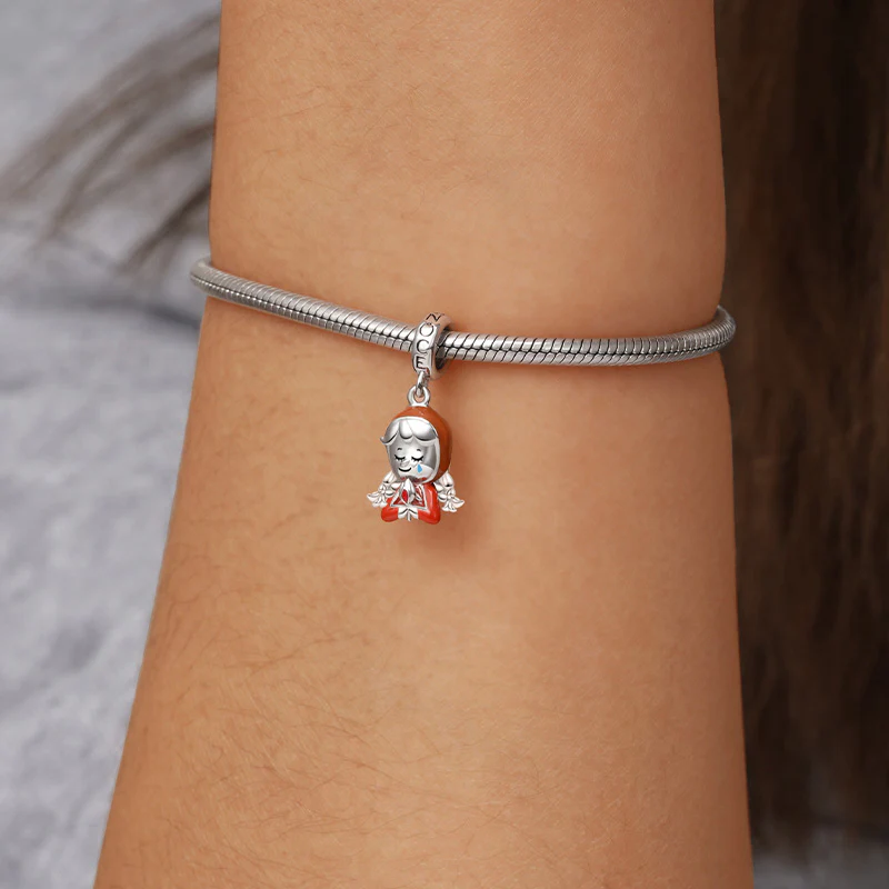 Gnoce A Little Match Girl Charm Platinum-plated Silver Blend - Image 5