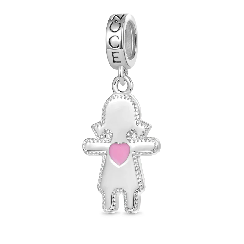 Gnoce Little Girl Pendant Dangle Charm