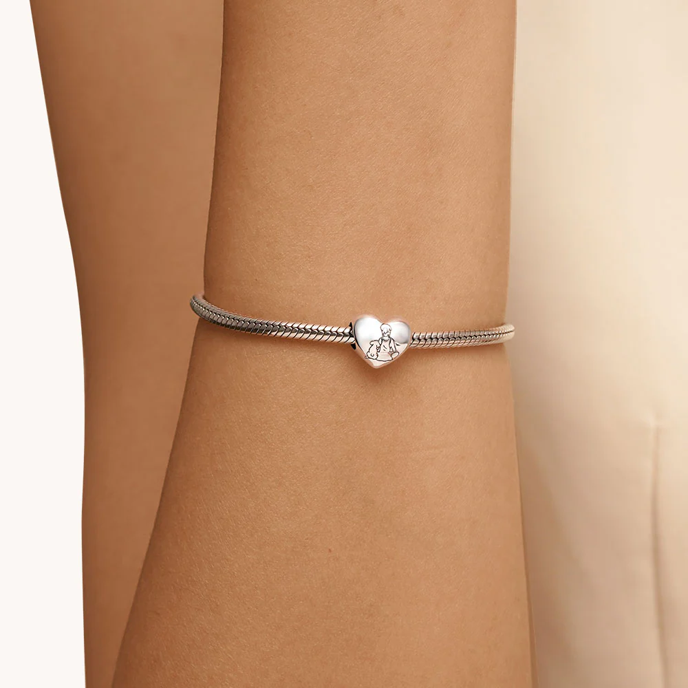 Gnoce "Love" Little Girl & Puppy Heart Charm - Image 5
