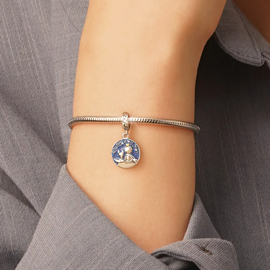 Gnoce Little Boy Fox Charm Platinum-plated Silver Blend - Image 6
