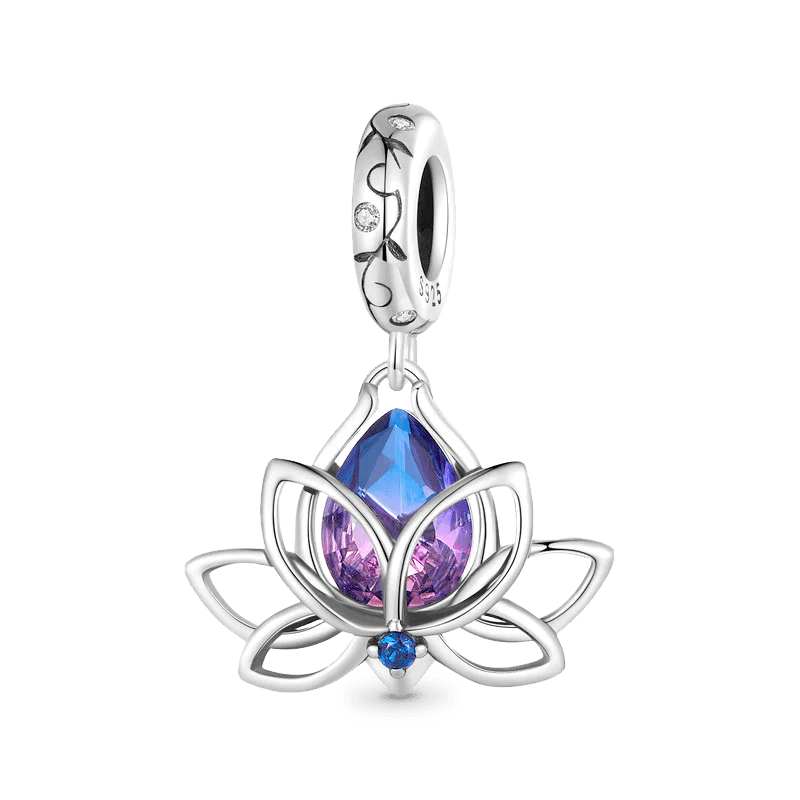 Gnoce Lotus Flower Pendant Dangle Charm