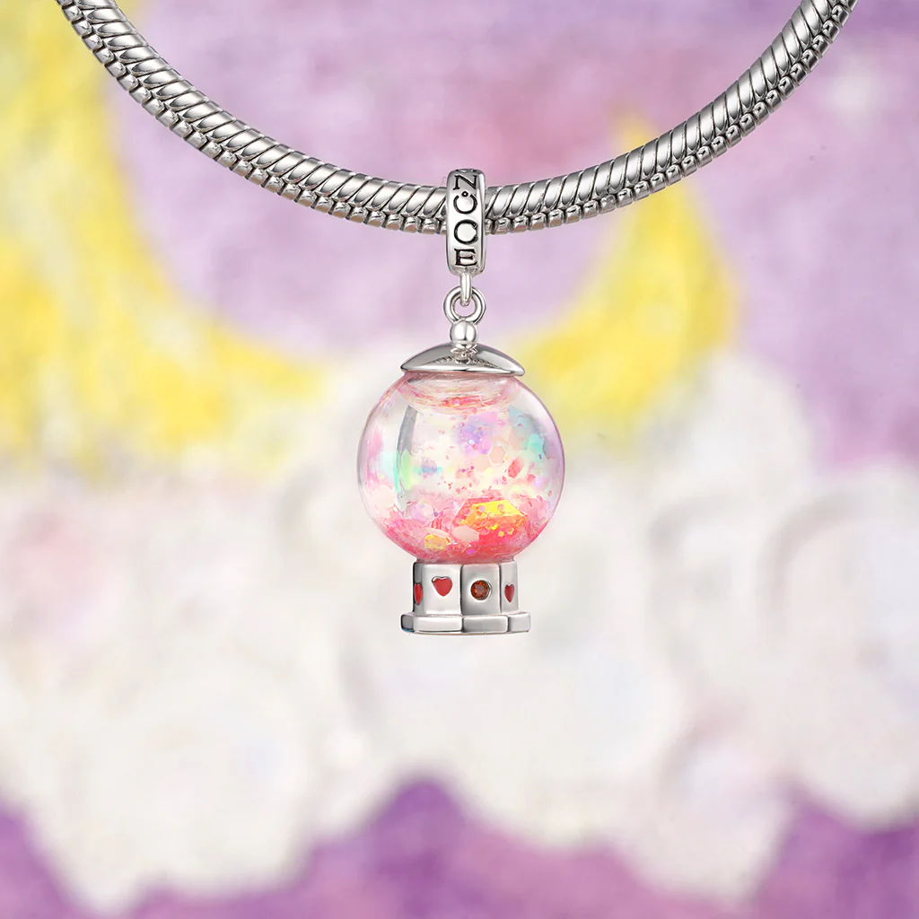 Gnoce Love Candy Machine Charm Platinum-plated Silver Blend - Image 3