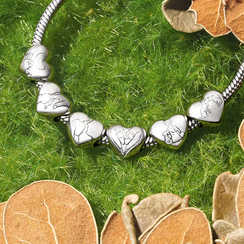 Gnoce Love Cat & Dog Heart Charm - Image 3