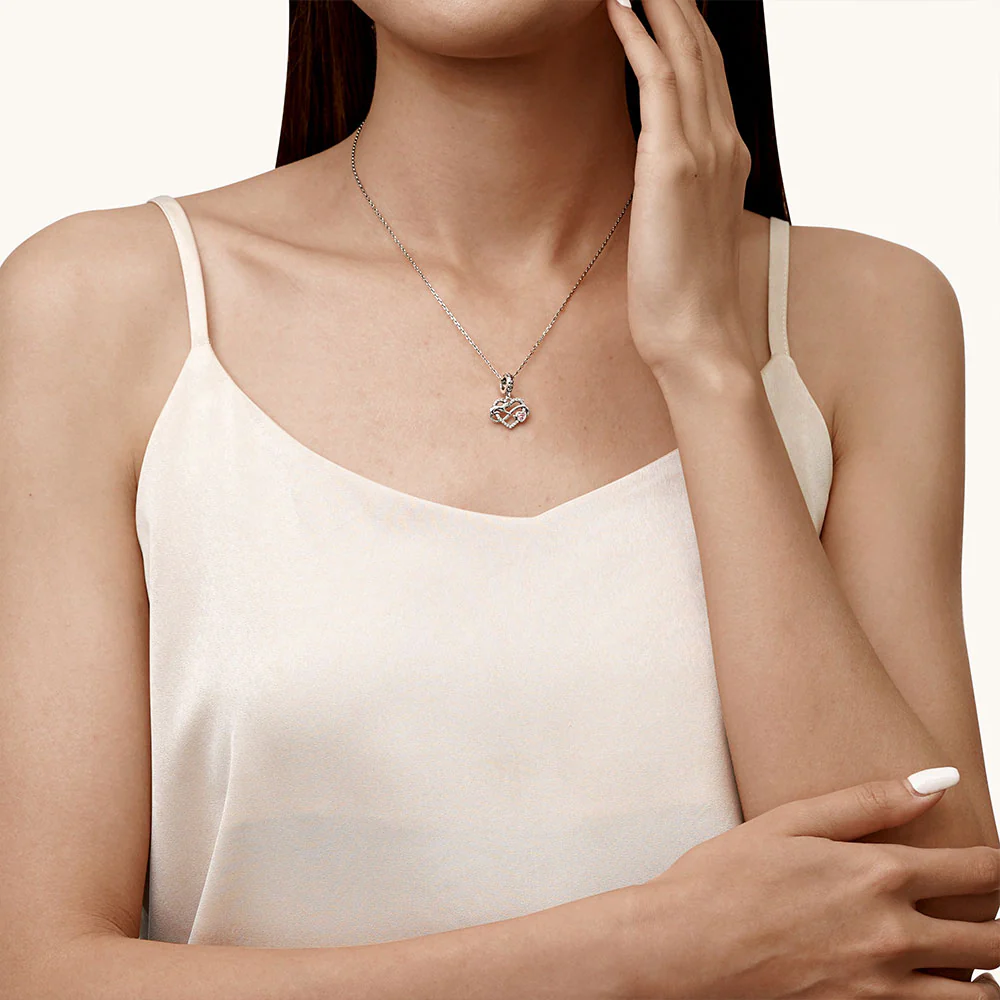Gnoce Infinity Love Cat Pendant Dangle Charm - Image 5