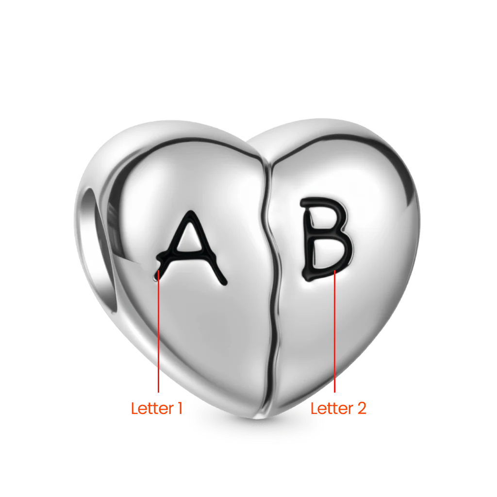 Gnoce Love Forever Heart Charm Platinum-plated Silver Blend - Image 5