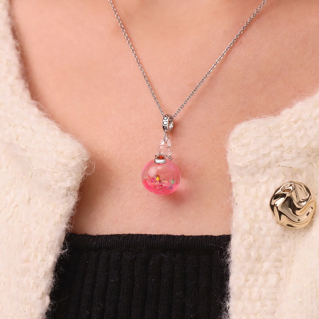 Gnoce Luminous Quicksand Bottle LetterCharm Platinum-plated Silver Blend - Image 6