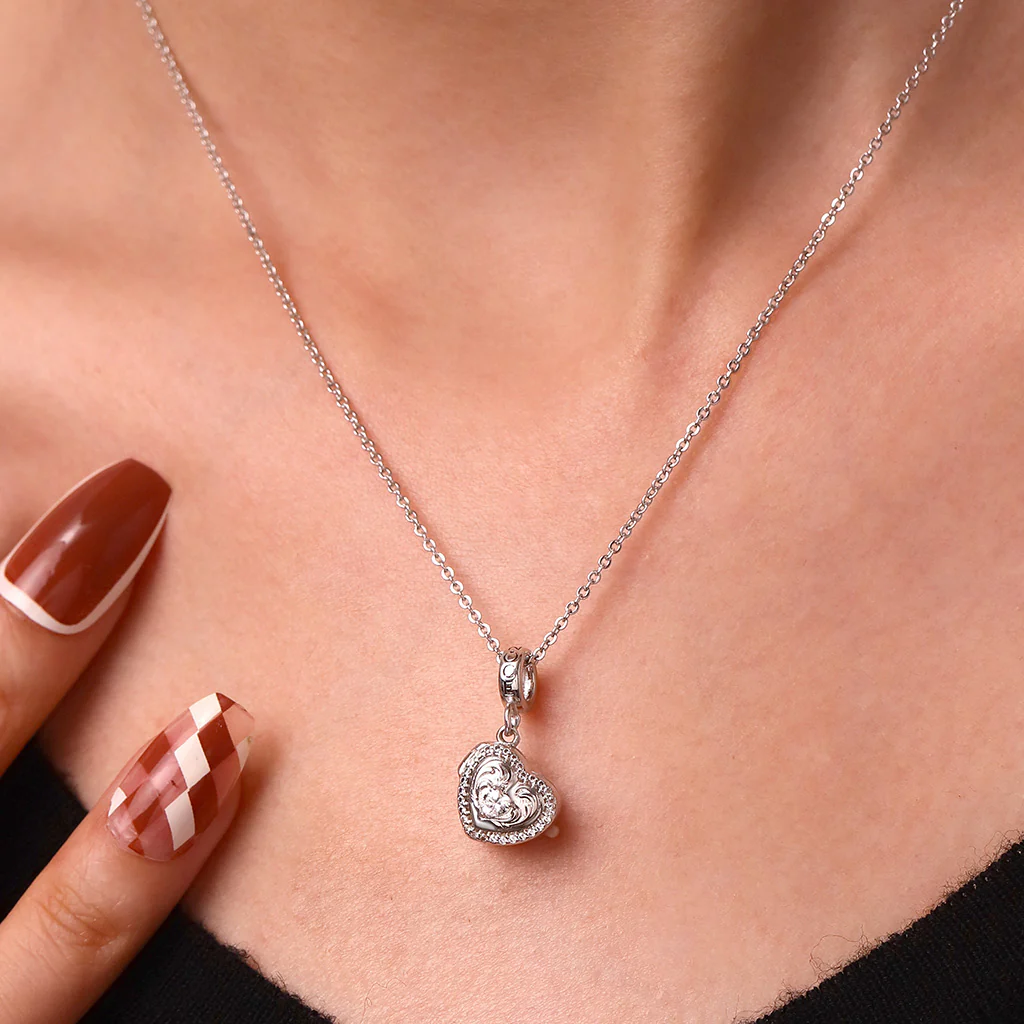 Gnoce In My Heart Love Multiple Photo Charm Platinum-plated Silver Blend - Image 7