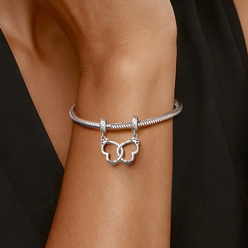 Gnoce Openable Lover's Handcuff Charm Platinum-plated Silver Blend - Image 3