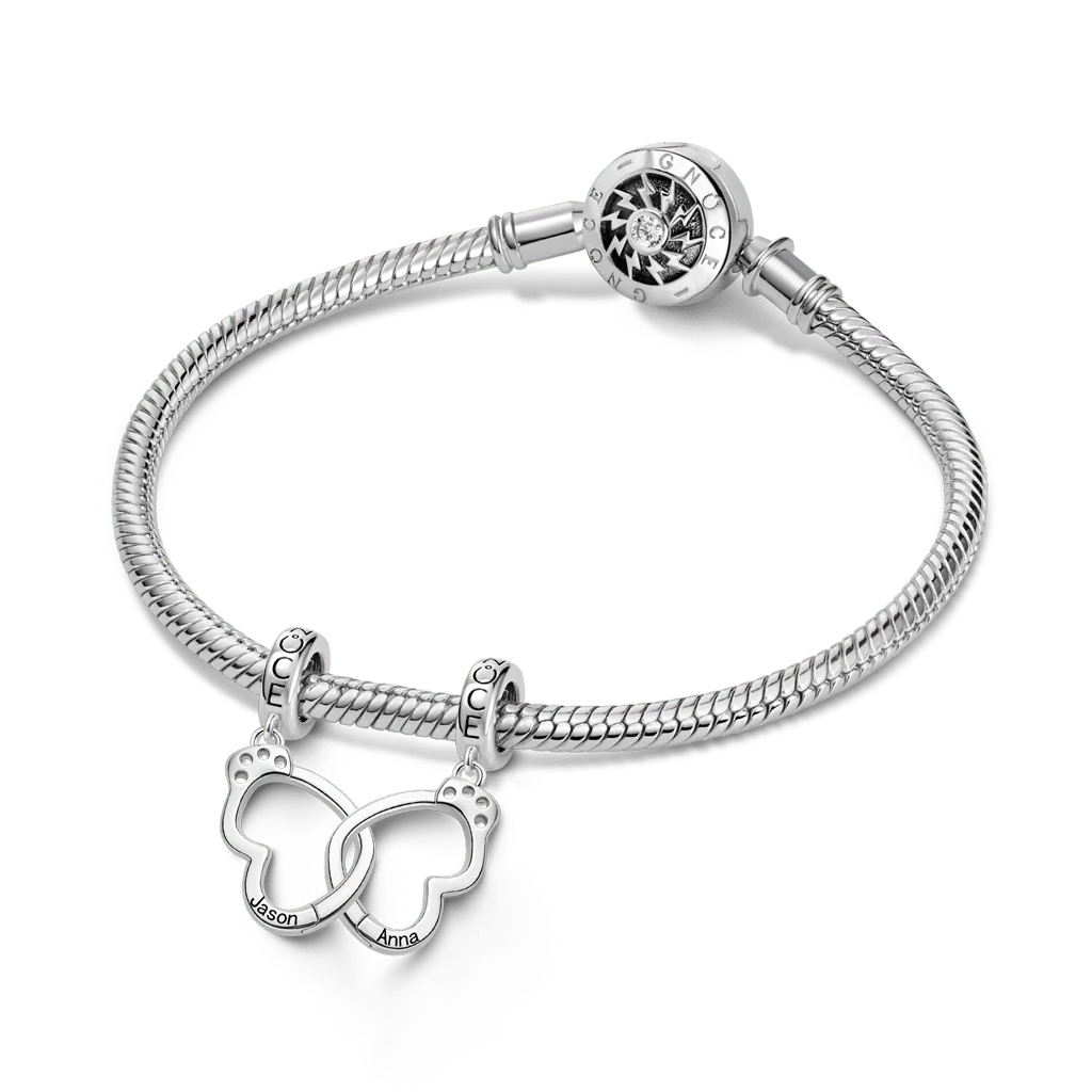 Gnoce Openable Lover's Handcuff Charm Platinum-plated Silver Blend - Image 4