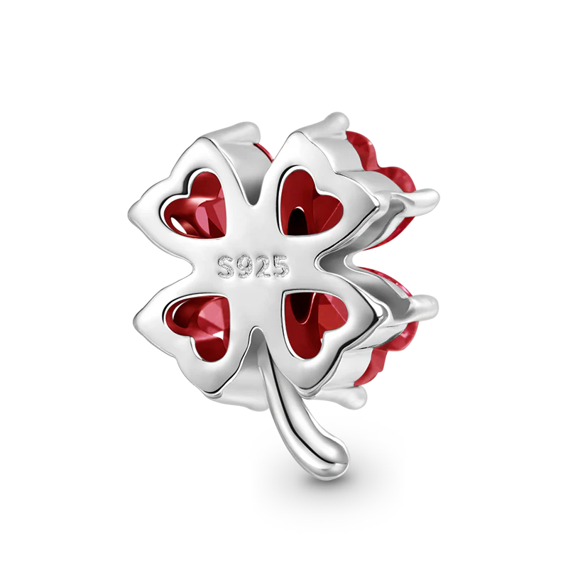 Gnoce Lucky Four-leaf Clover Birthstone Charm - Image 2