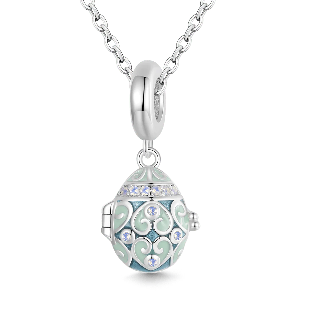 Gnoce Openable Lucky Egg Pendant Dangle Charm - Image 4