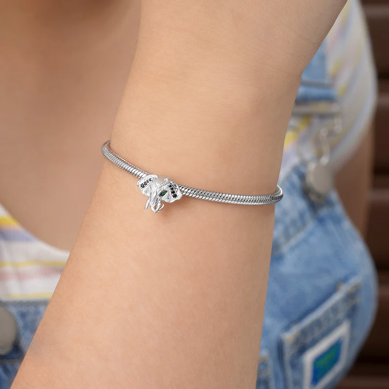 Gnoce Lucky Elephant Charm Platinum-plated Silver Blend - Image 3