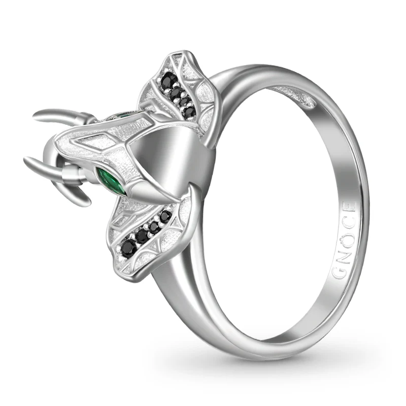 Gnoce "Lucky Elephant" Ring Platinum-plated Silver Blend - Image 2