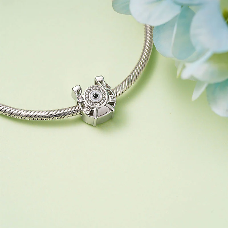Gnoce "Lucky Horseshoe" Gift Charm Platinum-plated Silver Blend - Image 3