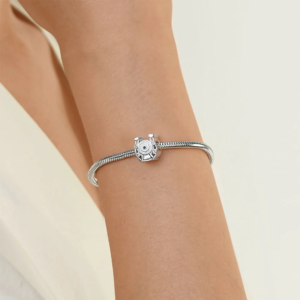 Gnoce "Lucky Horseshoe" Gift Charm Platinum-plated Silver Blend - Image 4
