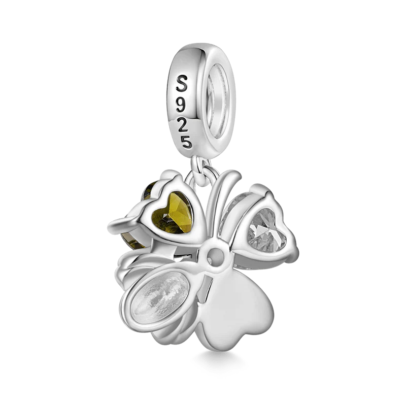 Gnoce Lucky Ladybug Clover Charm Platinum-plated Silver Blend - Image 2