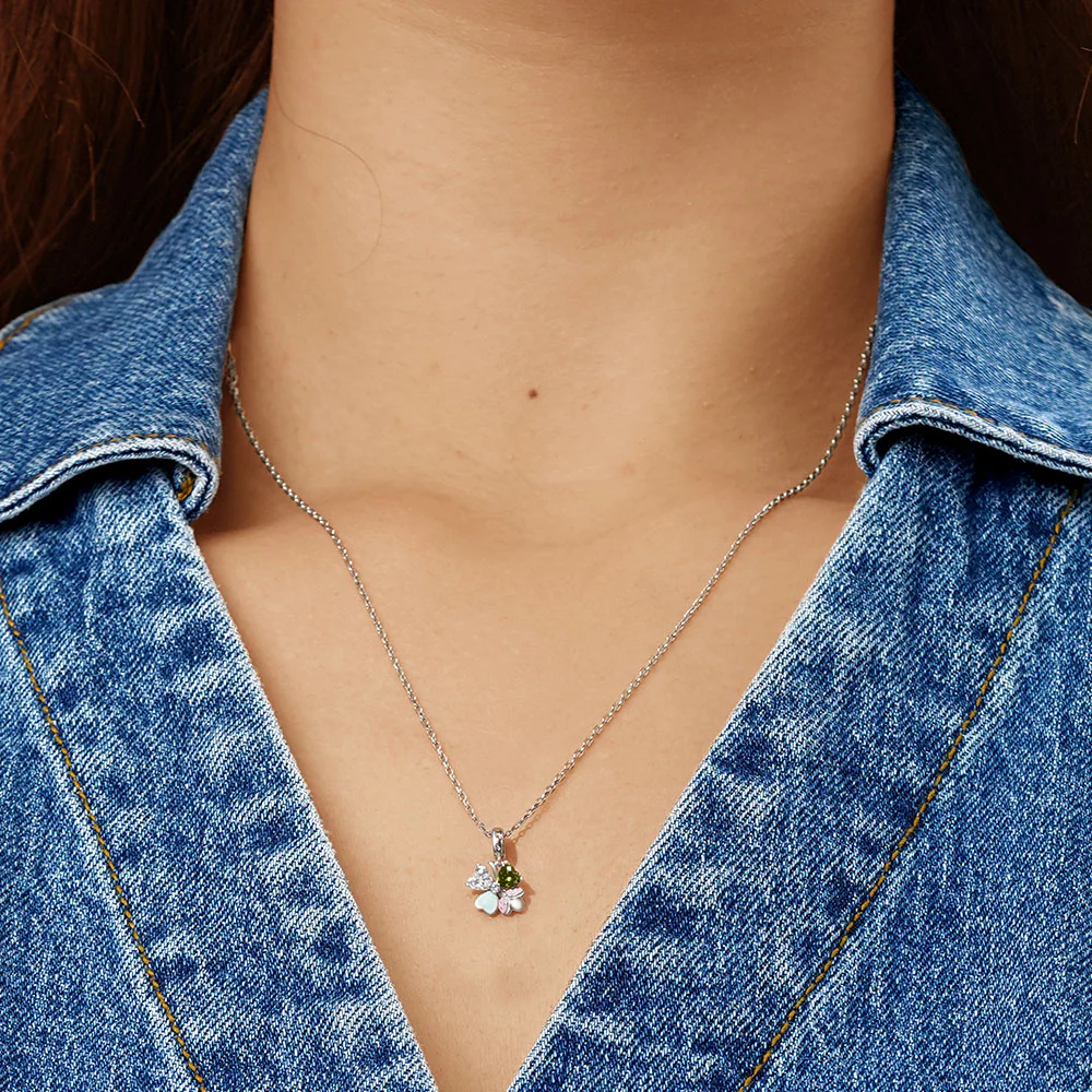 Gnoce Lucky Ladybug Clover Charm Platinum-plated Silver Blend - Image 5