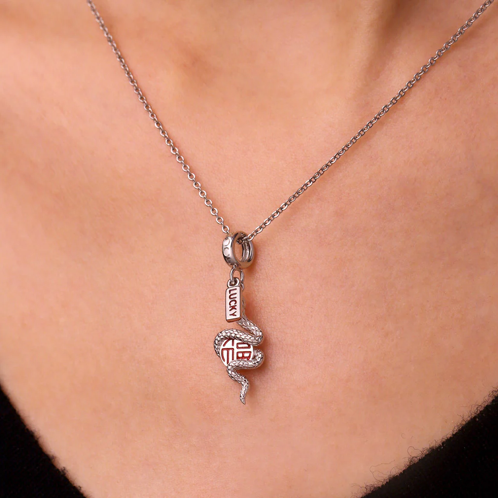 Gnoce Snake Charm Platinum-plated Silver Blend - Image 6