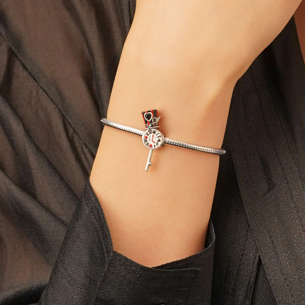 Gnoce Mad Hatter Hat Pocket Watch Charm - Image 5