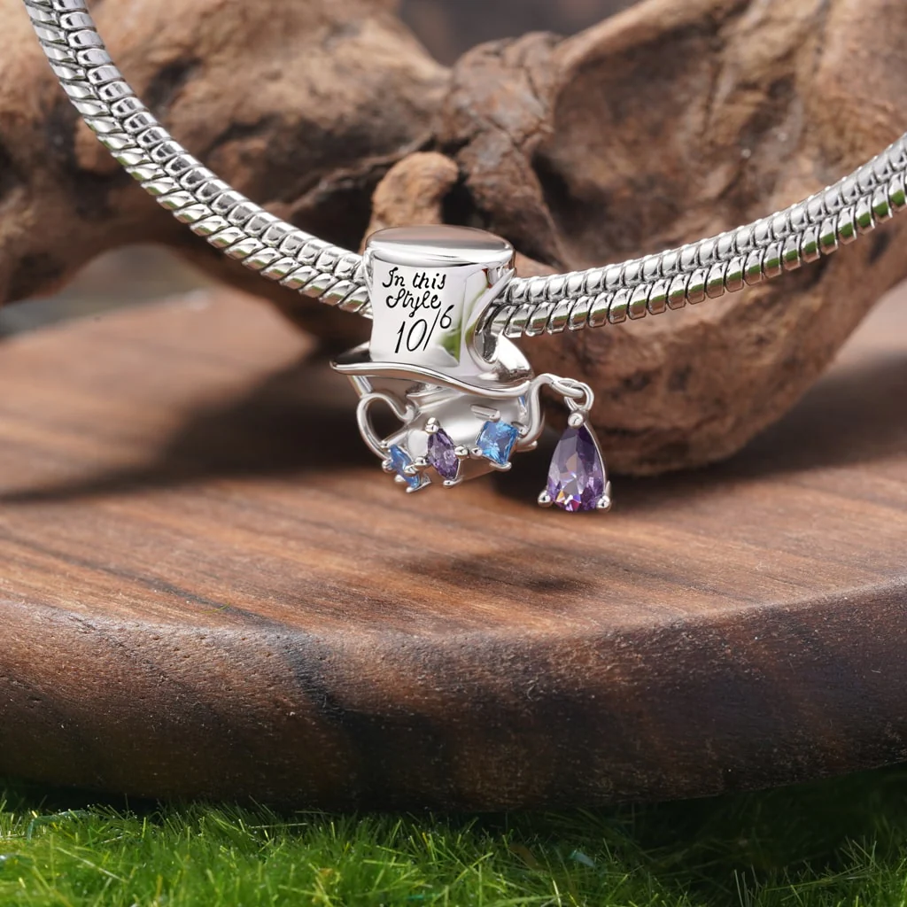 Gnoce Mad Hatter Teapot Charm - Image 3