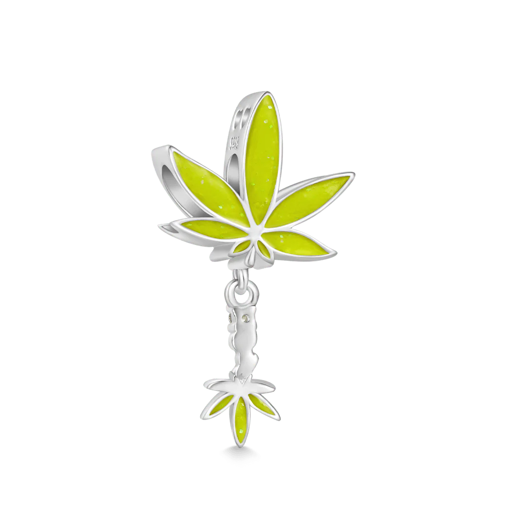 Gnoce Green Plant Pot Leaf Charm - Image 2