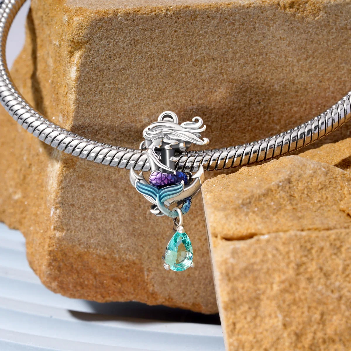 Gnoce Mermaid on Anchor Charm - Image 3