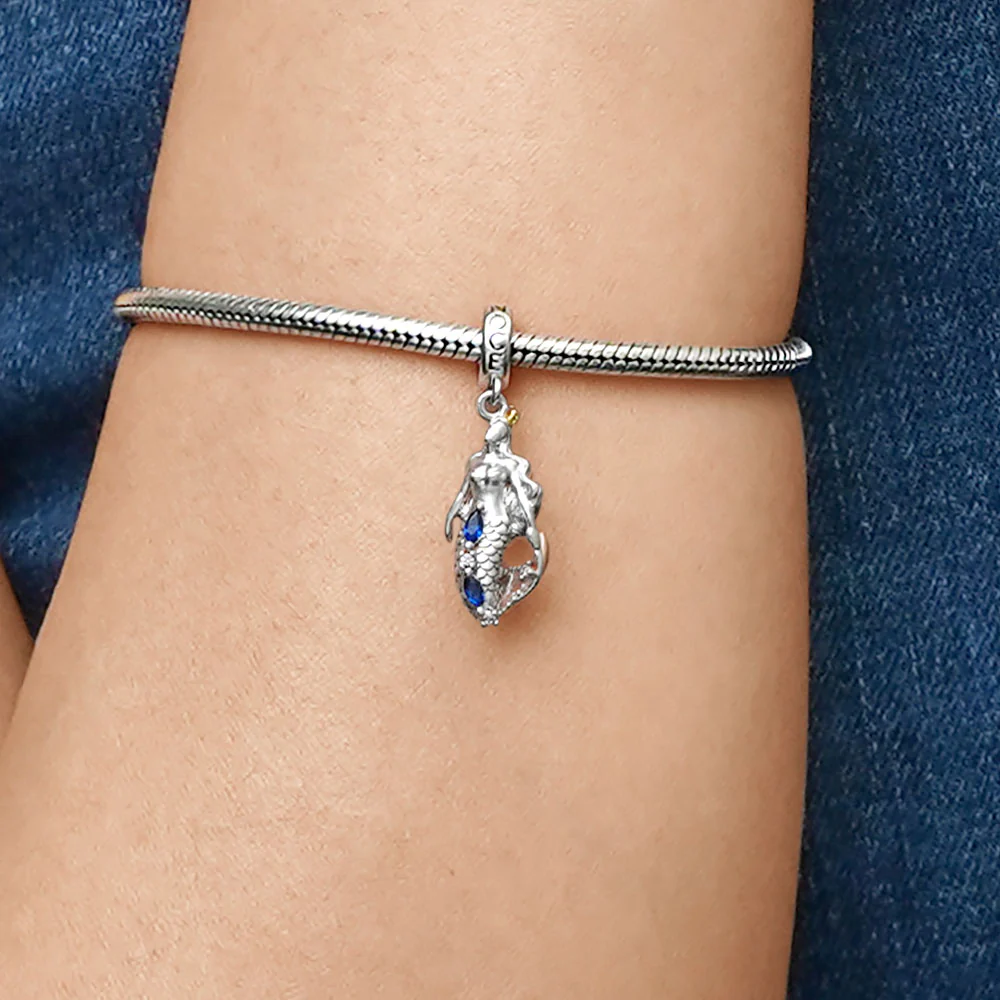 Gnoce Mermaid Charm Platinum-plated Silver Blend - Image 7