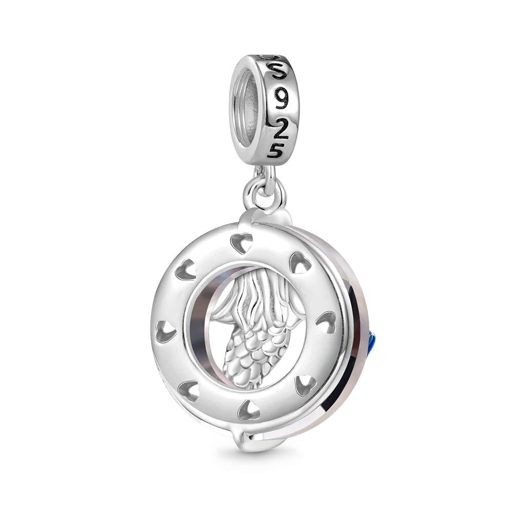 Gnoce Ring of Angels Mermaid Pendant Dangle Charm - Image 2