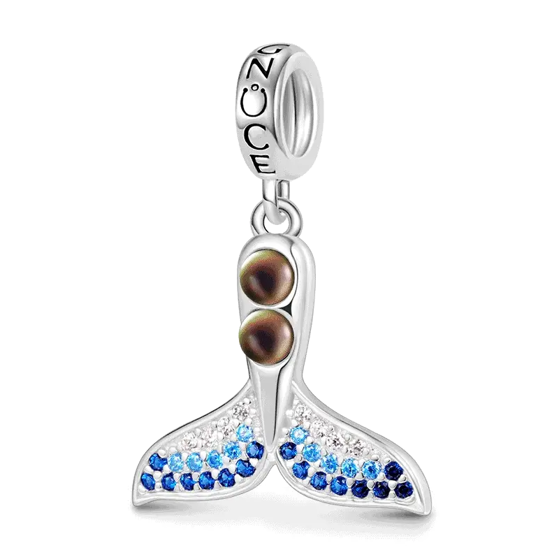Gnoce Mermaid Tail Mood Pendant Dangle Charm
