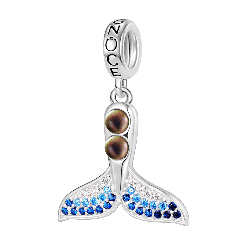 Gnoce Mermaid Tail Mood Pendant Dangle Charm - Image 2