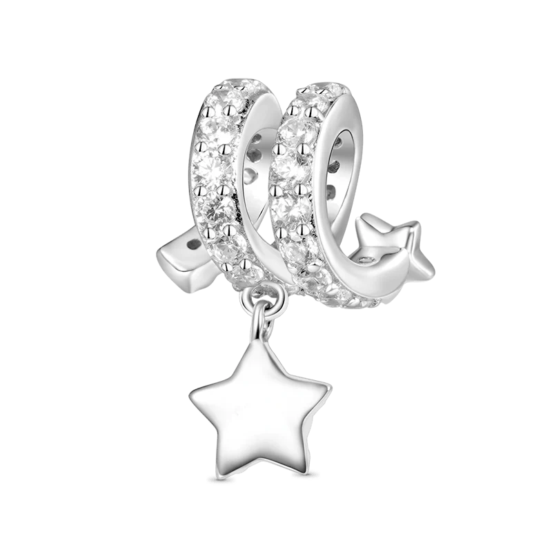 Gnoce Moonstone Meteor Star Charm - Image 2