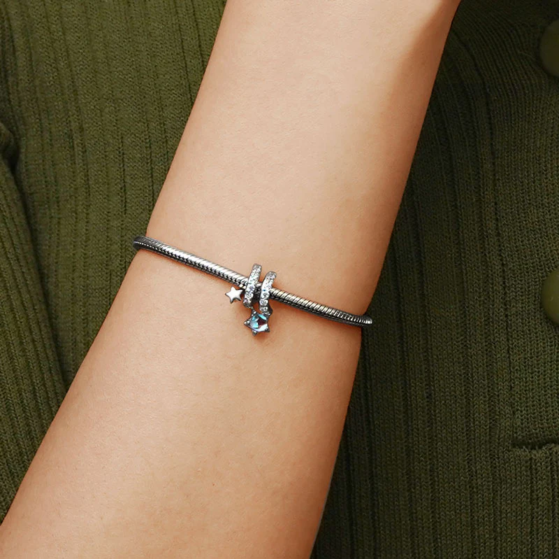 Gnoce Moonstone Meteor Star Charm - Image 5
