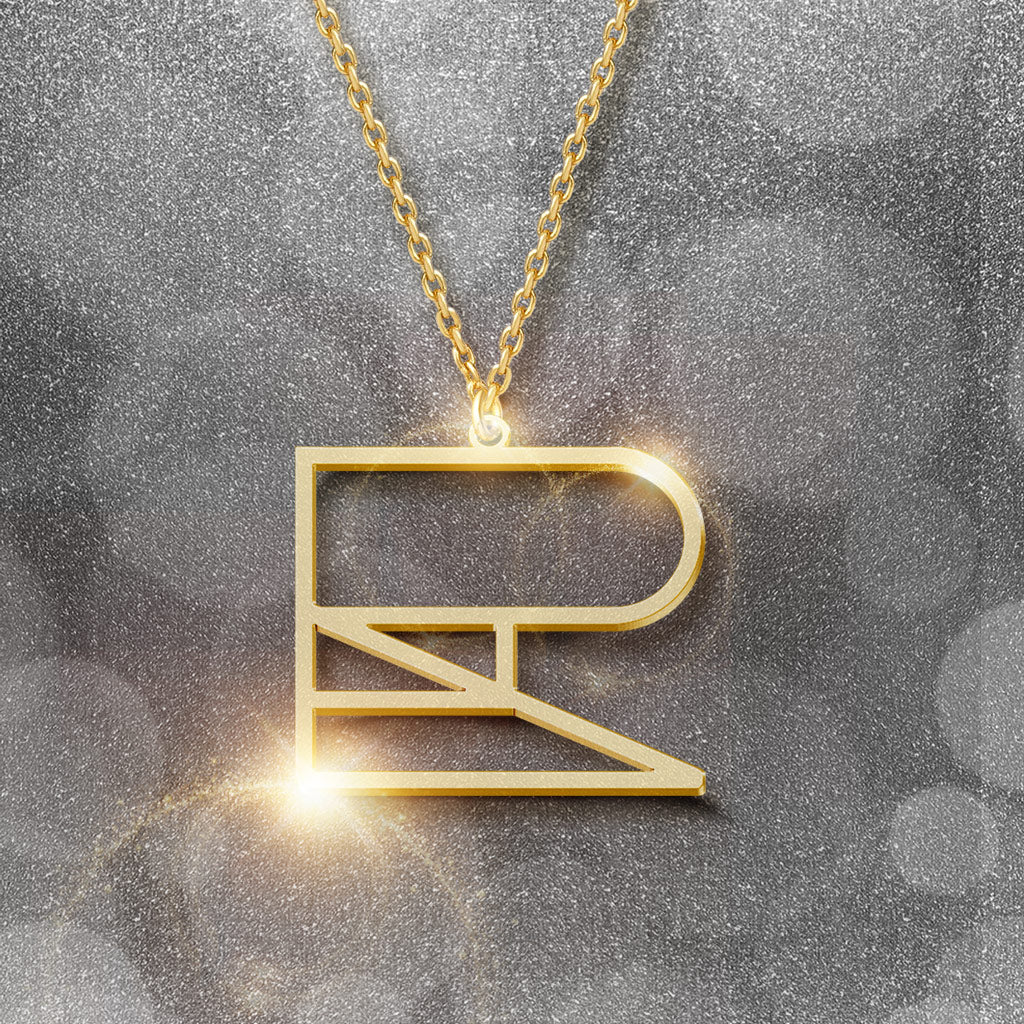 Gnoce Minimalist Monogram Name Exclusive Necklace - Image 3