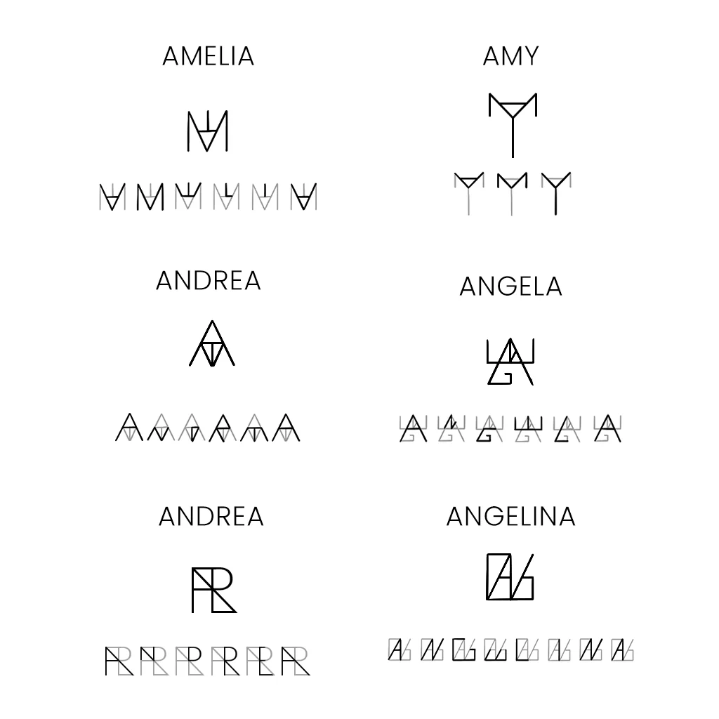 Gnoce Minimalist Monogram Name Exclusive Necklace - Image 4