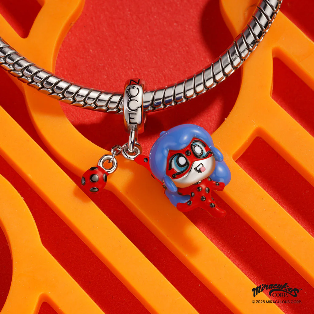 Gnoce Miraculous Ladybug Pendant Dangle Charm - Image 3