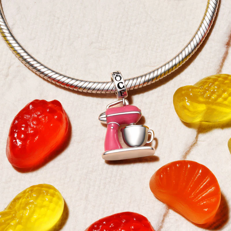 Gnoce Baker's Mixer Charm Platinum-plated Silver Blend - Image 3