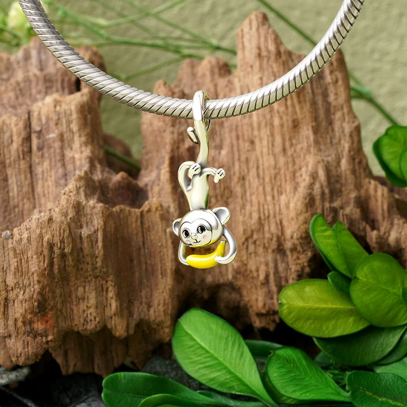Gnoce Cute Playful Monkey Charm - Image 3